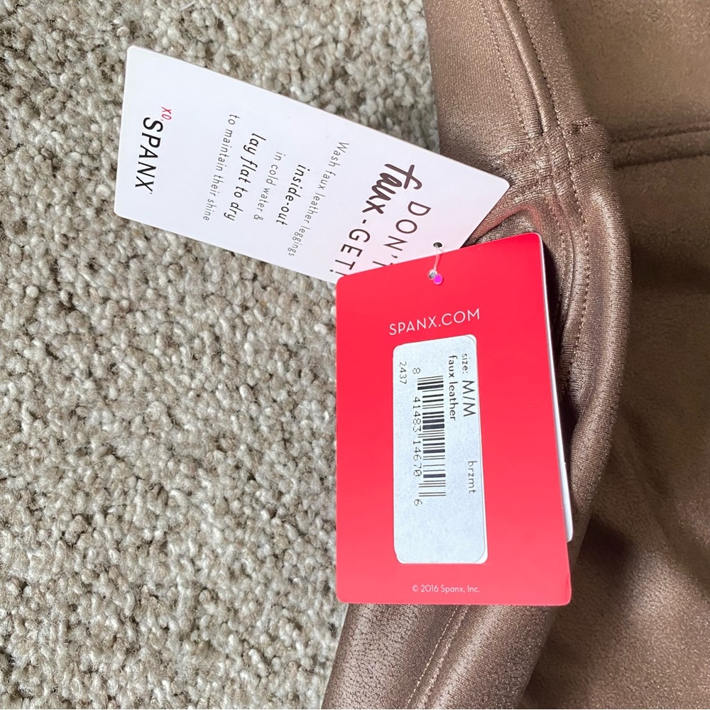 SPANX Shimmering Tan Leggings New Sz.M - Picture 6 of 6